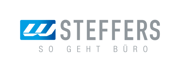 Logo der Firma Steffers Büroeinrichtung mit dem Slogan So geht Büro