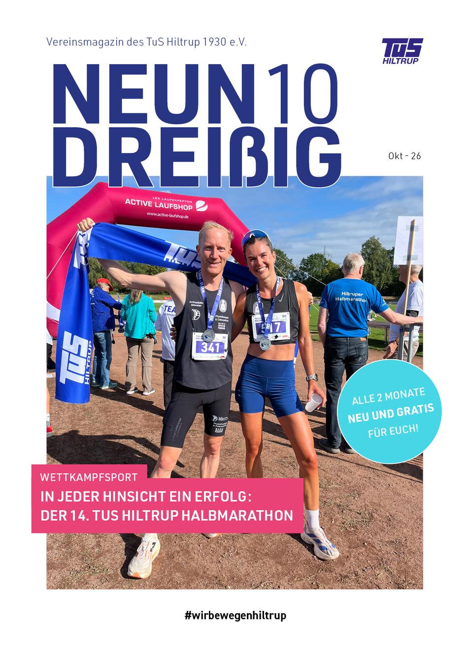 Oktoberaugabe des TuS Hiltrup Vereinsmagazins 2026