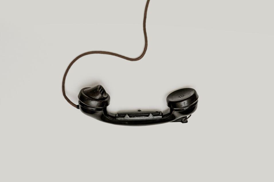 Telefonhörer mit Schnur
