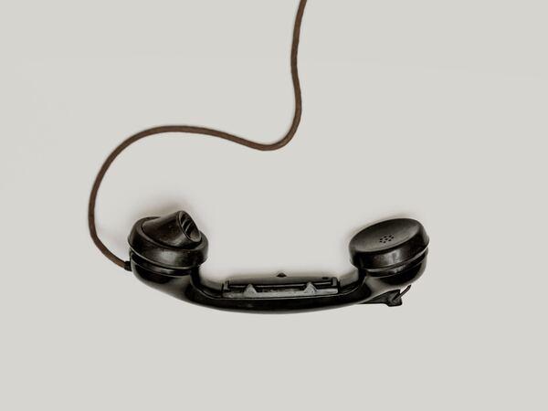 Telefonh&ouml;rer mit Schnur