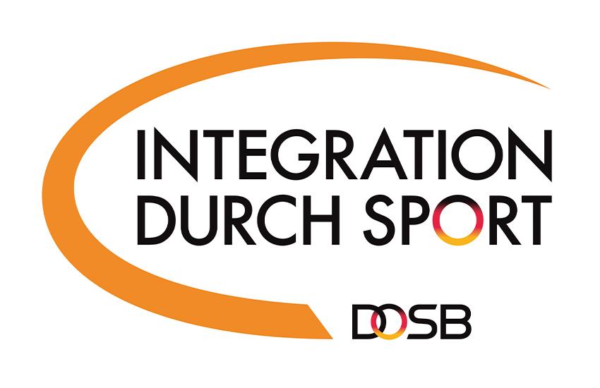 Integration durch Sport Logo Integration durch Sport Logo auf weißem Hintergrund